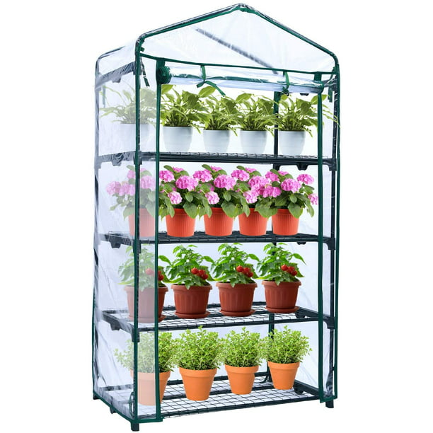 Waterproof Mini Greenhouse Bag Green House PVC Cover Plastic Outdoor Garden 